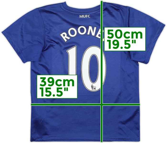 2008-09 Manchester United Third Shirt Rooney #10 - 6/10 - (6-7 Years)