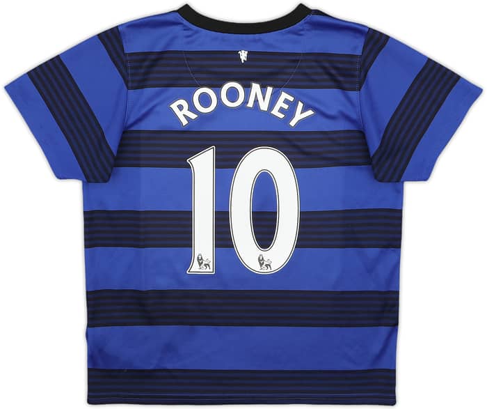 2011-13 Manchester United Away Shirt Rooney #10 - 7/10 - (7-8 Years)