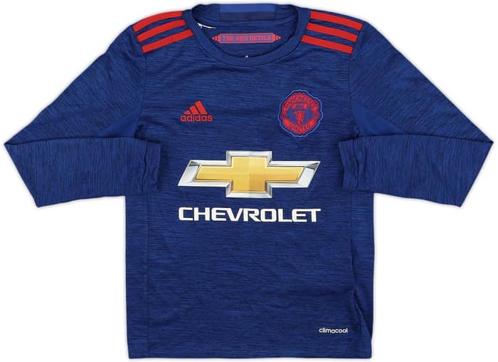 2016-17 Manchester United Away L/S Shirt Rooney #10 - 9/10 - (7-8 Years)