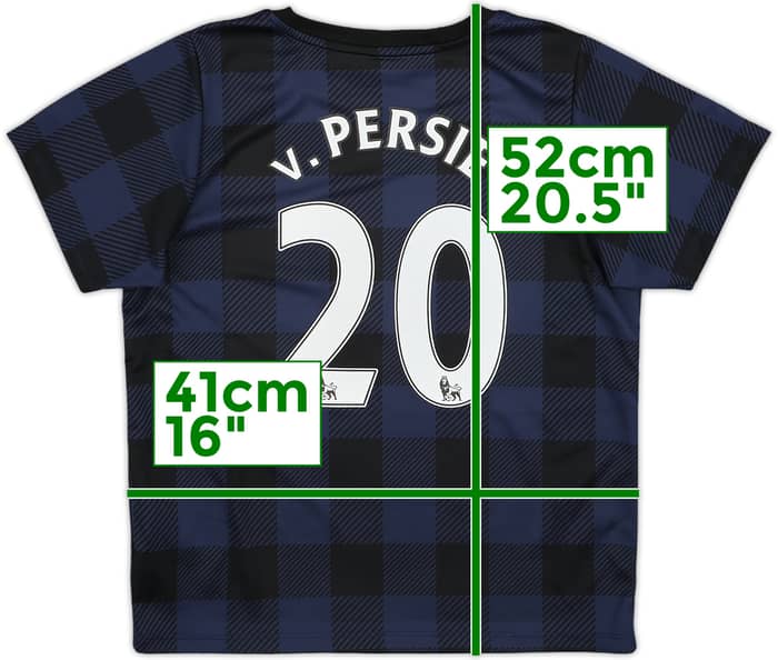 2013-14 Manchester United Away Shirt v.Persie #20 - 9/10 - (7-8 Years)