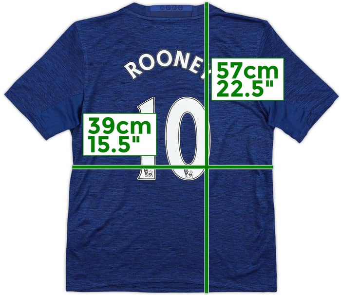 2016-17 Manchester United Away Shirt Rooney #10 - 7/10 - (M.Boys)