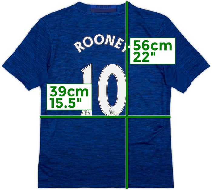 2016-17 Manchester United Away Shirt Rooney #10 - 10/10 - (M.Boys)