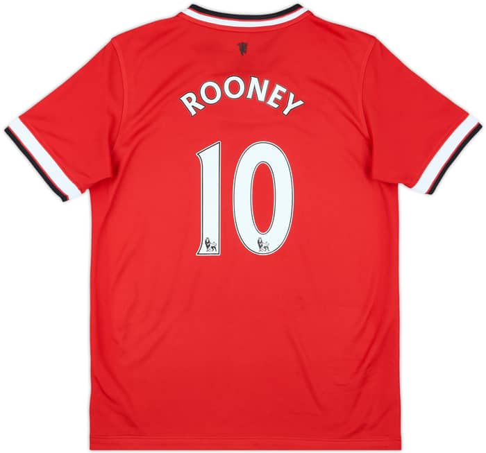 2014-15 Manchester United Home Shirt Rooney #10 - 9/10 - (L.Boys)