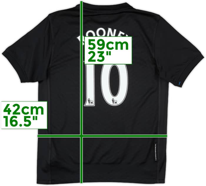 2009-10 Manchester United Away Shirt Rooney #10 - 8/10 - (M.Boys)