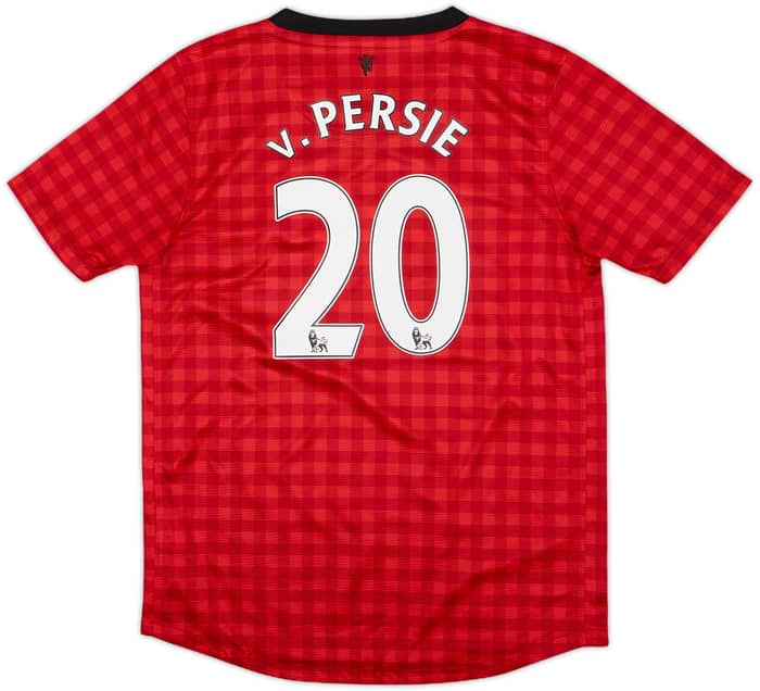2012-13 Manchester United Home Shirt v.Persie #20 - 10/10 - (M.Boys)