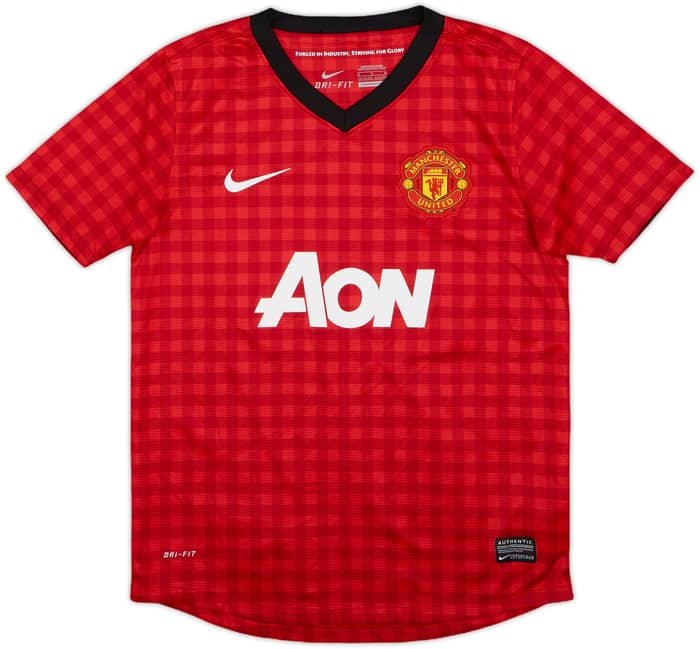 2012-13 Manchester United Home Shirt v.Persie #20 - 10/10 - (M.Boys)