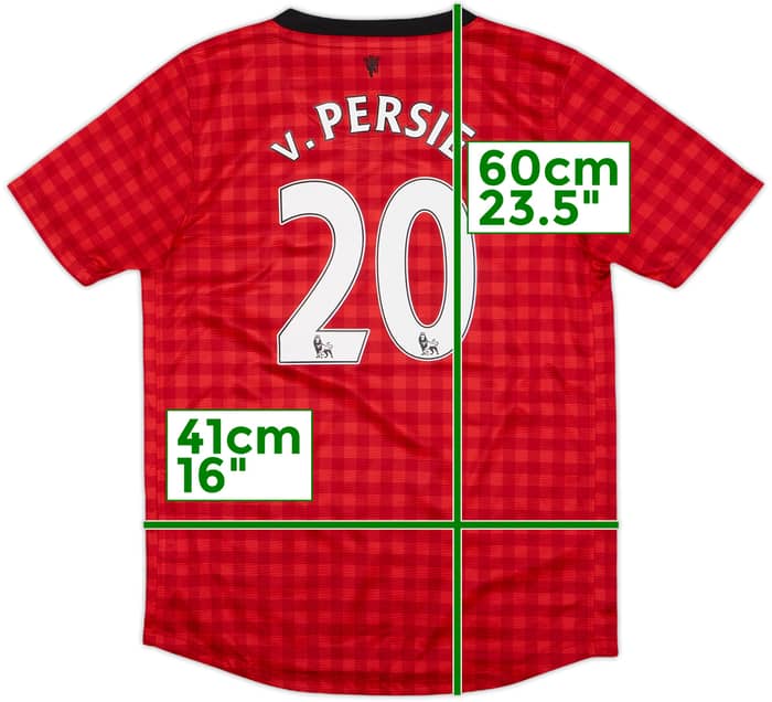 2012-13 Manchester United Home Shirt v.Persie #20 - 10/10 - (M.Boys)