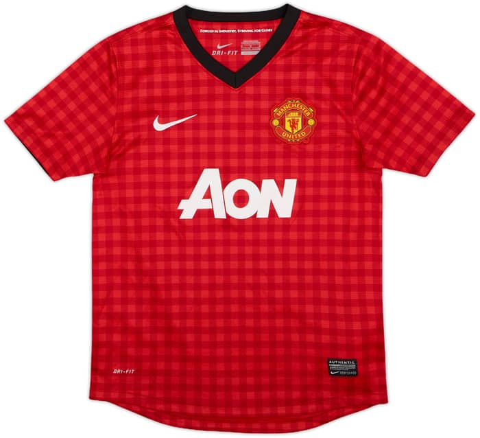 2012-13 Manchester United Home Shirt v.Persie #20 - 10/10 - (M.Boys)
