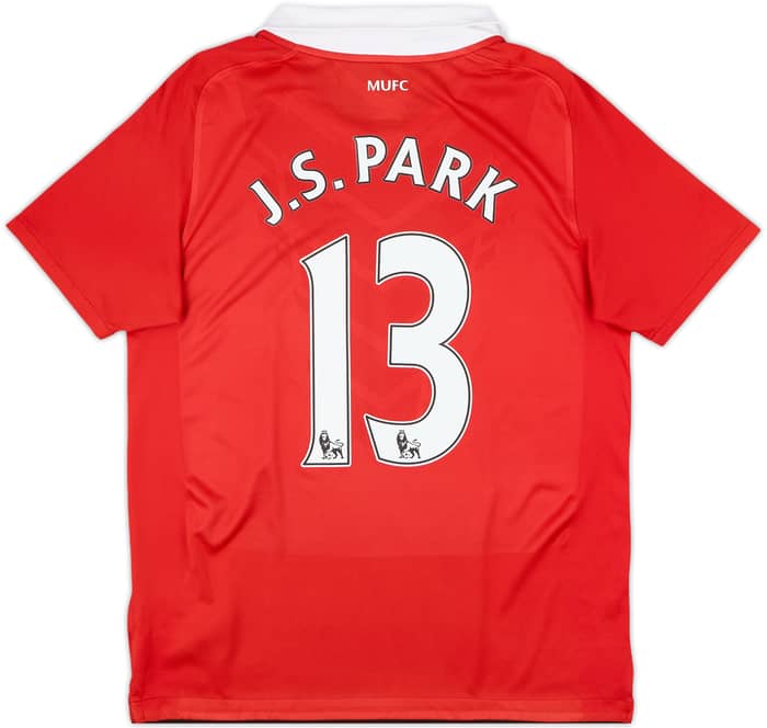 2010-11 Manchester United Home Shirt J.S.Park #13 - 9/10 - (XL.Boys)