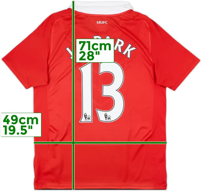 2010-11 Manchester United Home Shirt J.S.Park #13 - 9/10 - (XL.Boys)