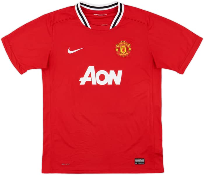 2011-12 Manchester United Home Shirt Rooney #10 - 9/10 - (XL.Boys)