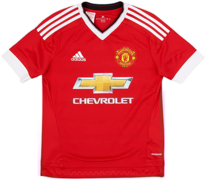 2015-16 Manchester United Home Shirt Rooney #10 - 8/10 - (L.Boys)