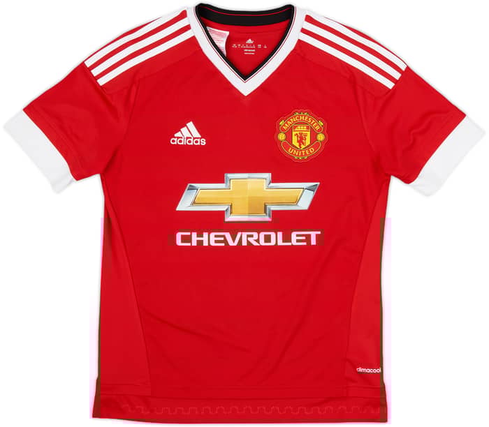 2015-16 Manchester United Home Shirt Rooney #10 - 9/10 - (L.Boys)