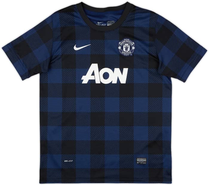 2013-14 Manchester United Away Shirt Evra #3 - 10/10 - (XL.Boys)