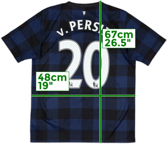 2013-14 Manchester United Away Shirt v.Persie #20 - 8/10 - (XL.Boys)