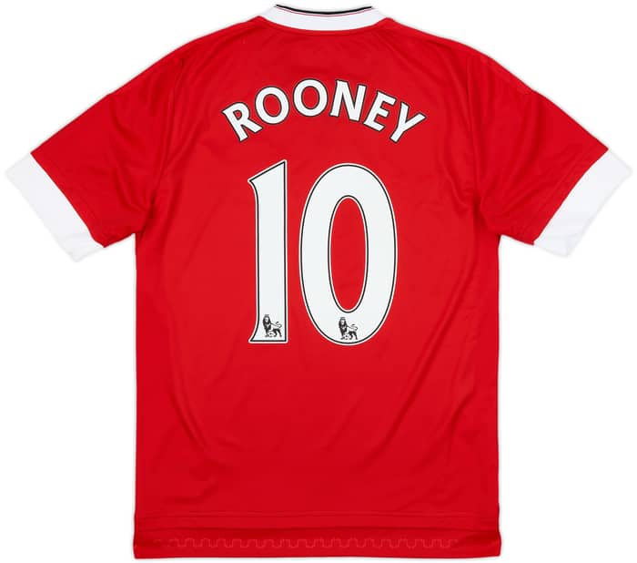 2015-16 Manchester United Home Shirt Rooney #10 - 9/10 - (XL.Boys)