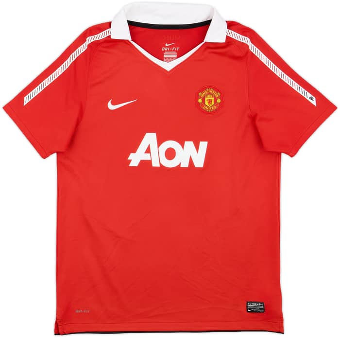 2010-11 Manchester United Home Shirt Rooney #10 - 9/10 - (XL.Boys)