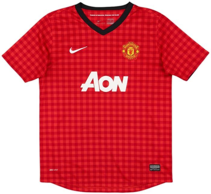 2012-13 Manchester United Home Shirt Scholes #22 - 9/10 - (XL.Boys)