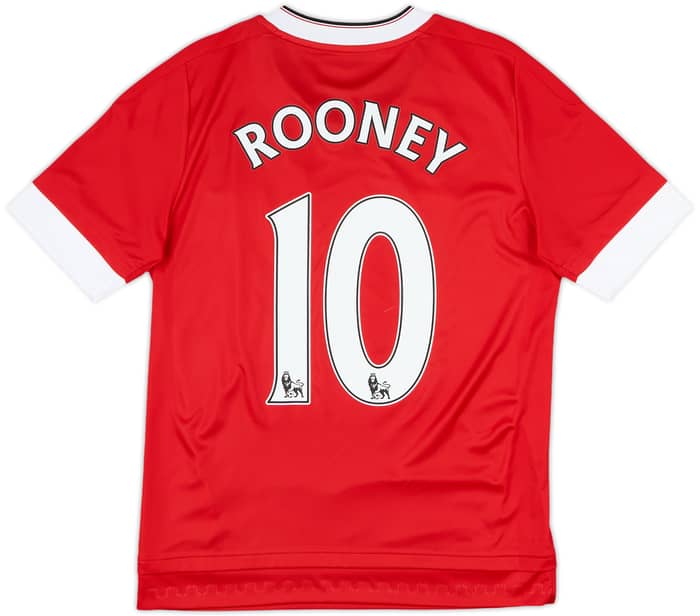 2015-16 Manchester United Home Shirt Rooney #10 - 10/10 - (L.Boys)