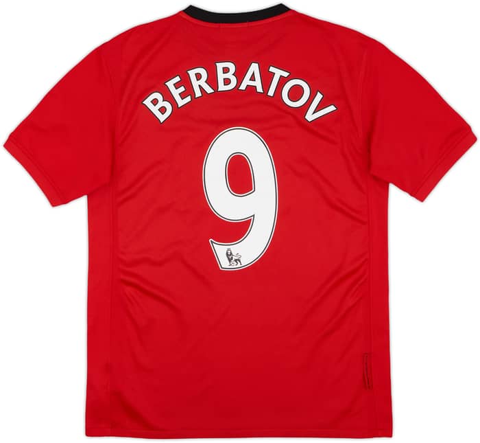 2009-10 Manchester United Home Shirt Berbatov #9 - 8/10 - (XL.Boys)