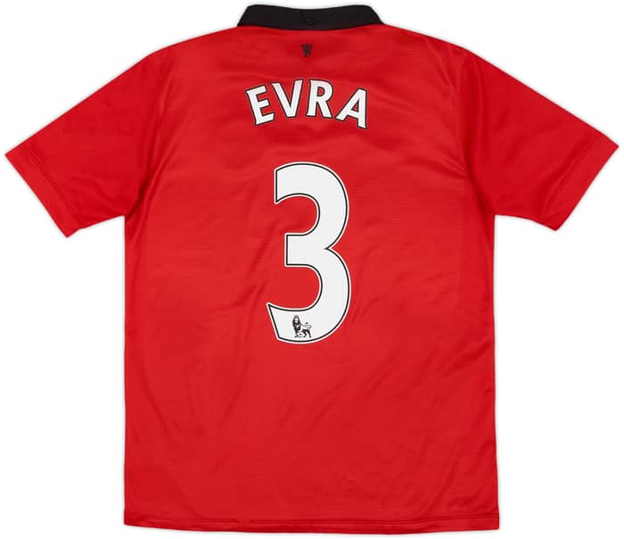 2013-14 Manchester United Home Shirt Evra #3 - 8/10 - (XL.Boys)