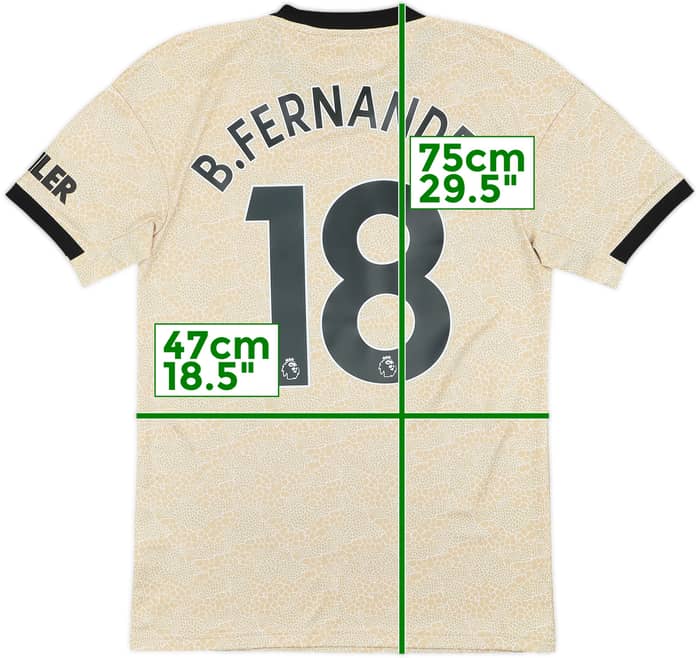2019-20 Manchester United Away Shirt B.Fernandes #18 (S)