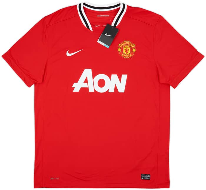 2011-12 Manchester United Home Shirt J.S.Park #13 (XL)