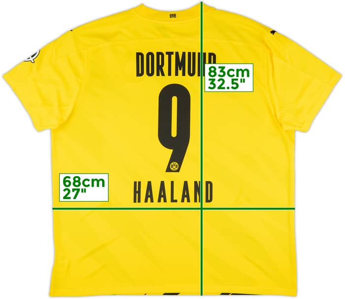 2020-21 Borussia Dortmund Home Shirt Haaland #9 (3XL)