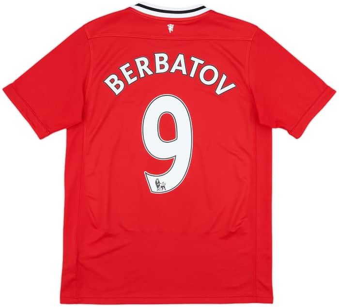 2011-12 Manchester United Home Shirt Berbatov #9 - 8/10 - (XL.Boys)