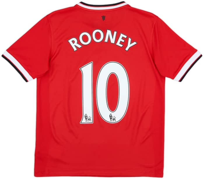 2014-15 Manchester United Home Shirt Rooney #10 - 8/10 - (XL.Boys)