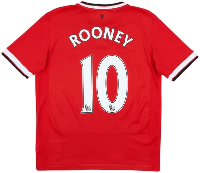 2014-15 Manchester United Home Shirt Rooney #10 - 8/10 - (XL.Boys)