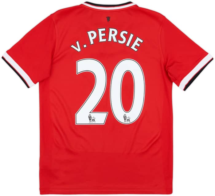 2014-15 Manchester United Home Shirt v.Persie #20 - 9/10 - (XL.Boys)