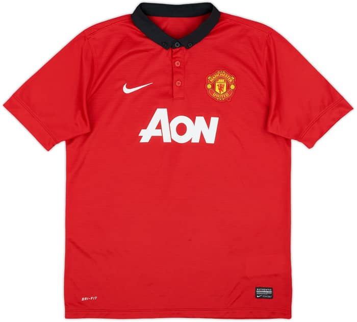 2013-14 Manchester United Home Shirt v.Persie #20 - 8/10 - (XL.Boys)