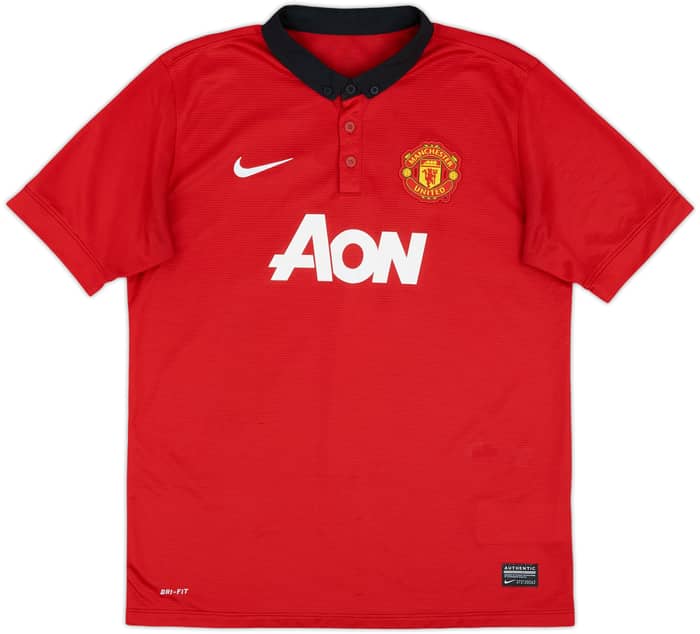 2013-14 Manchester United Home Shirt v.Persie #20 - 8/10 - (XL.Boys)