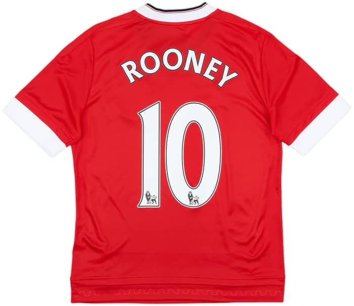 2015-16 Manchester United Home Shirt Rooney #10 - 10/10 - (L.Boys)