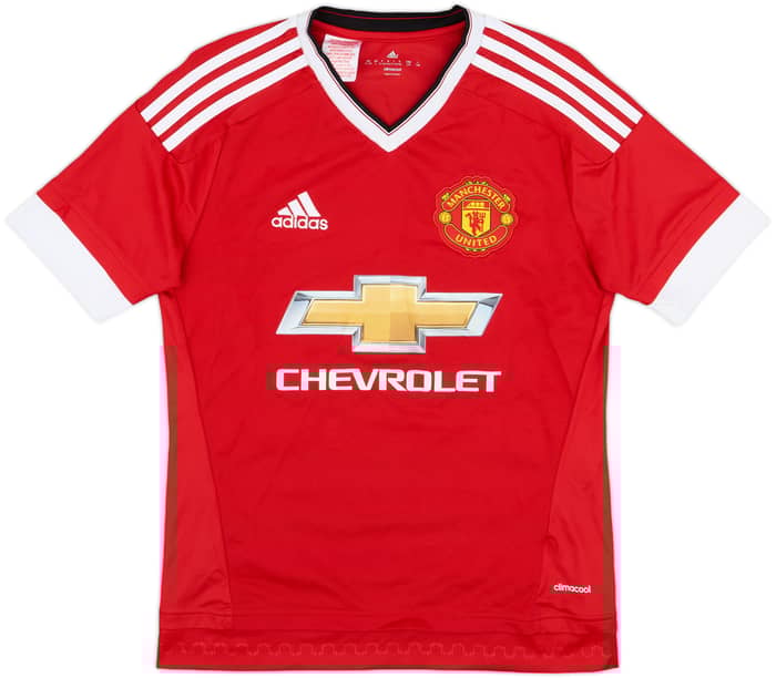 2015-16 Manchester United Home Shirt Rooney #10 - 8/10 - (L.Boys)