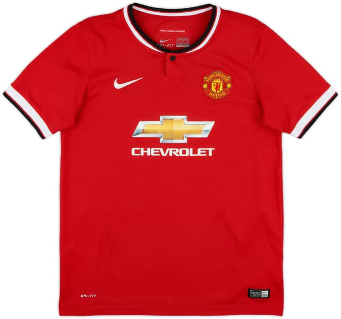 2014-15 Manchester United Home Shirt v.Persie #20 - 8/10 - (XL.Boys)