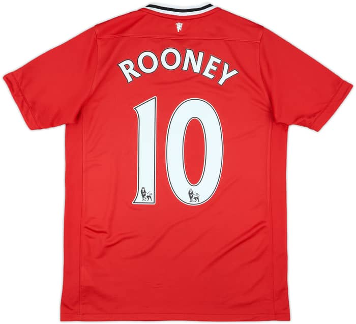 2011-12 Manchester United Home Shirt Rooney #10 - 8/10 - (XL.Boys)