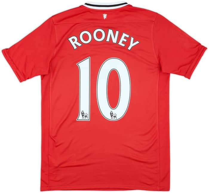 2011-12 Manchester United Home Shirt Rooney #10 - 7/10 - (XL.Boys)