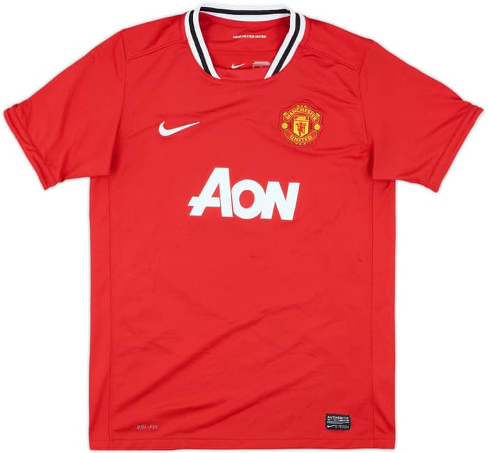 2011-12 Manchester United Home Shirt Rooney #10 - 7/10 - (XL.Boys)