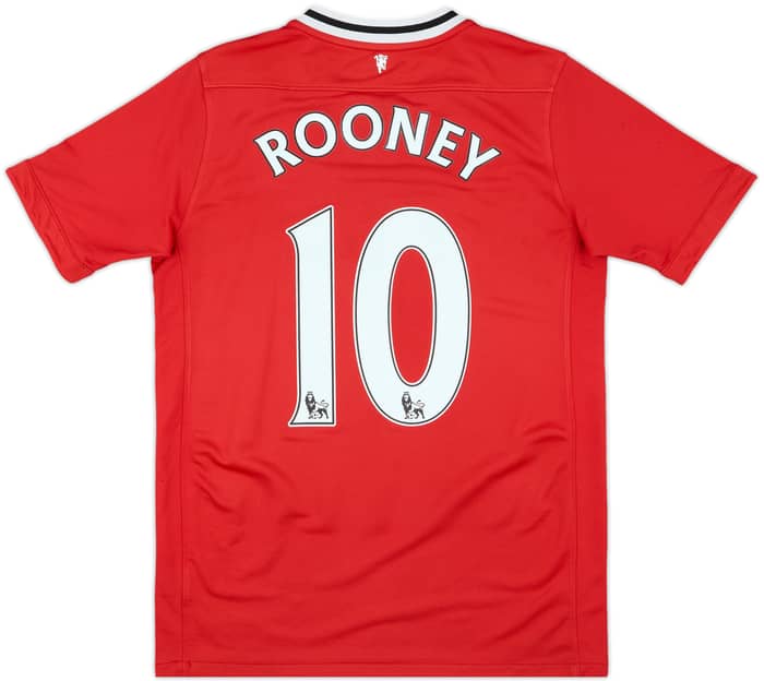 2011-12 Manchester United Home Shirt Rooney #10 - 7/10 - (XL.Boys)