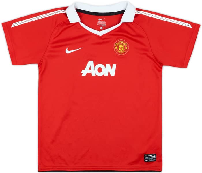 2010-11 Manchester United Home Shirt J.S.Park #13 - 10/10 - (6-7 Years)