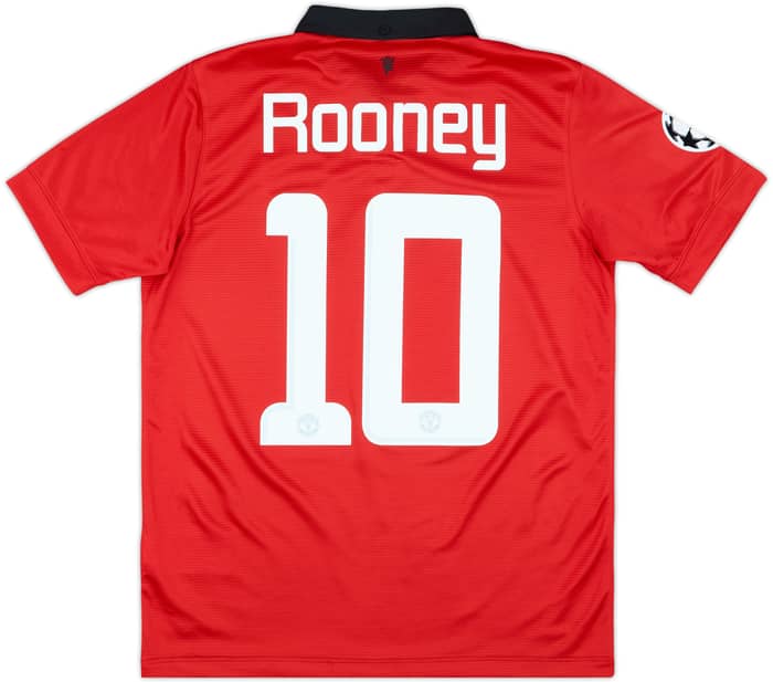 2012-13 Manchester United Home Shirt Rooney #10 - 9/10 - (XL.Boys)
