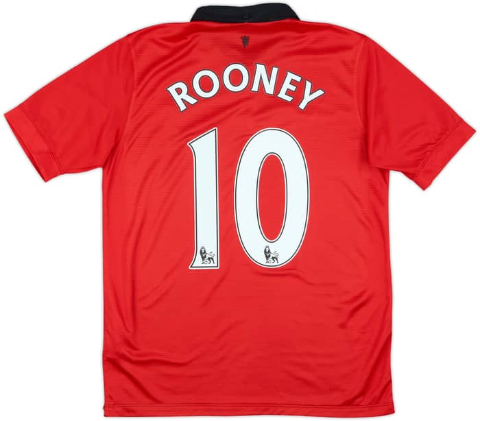 2013-14 Manchester United Home Shirt Rooney #10 - 8/10 - (XL.Boys)