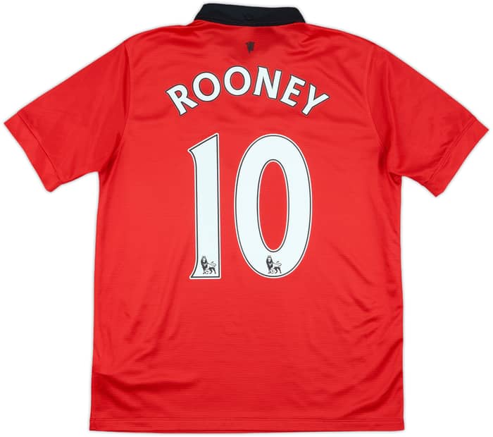 2013-14 Manchester United Home Shirt Rooney #10 - 9/10 - (XL.Boys)
