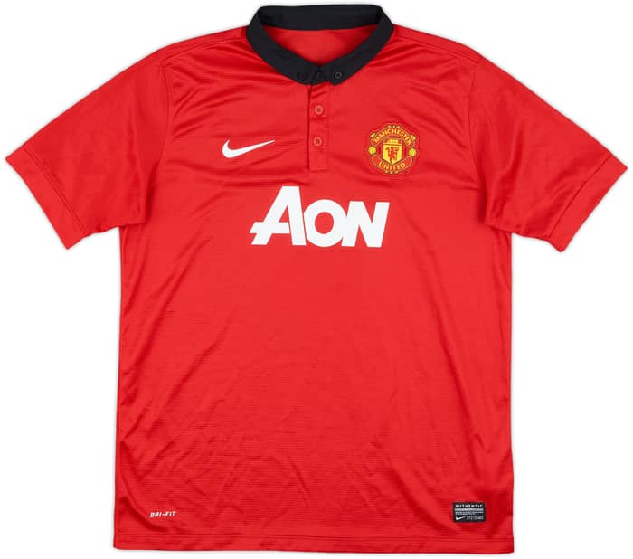 2013-14 Manchester United Home Shirt Rooney #10 - 9/10 - (XL.Boys)