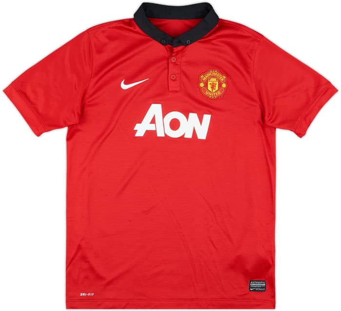 2013-14 Manchester United Home Shirt Rooney #10 - 8/10 - (XL.Boys)