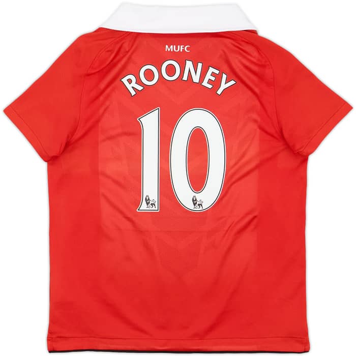2010-11 Manchester United Home Shirt Rooney #10 - 6/10 - (6-8 Years)