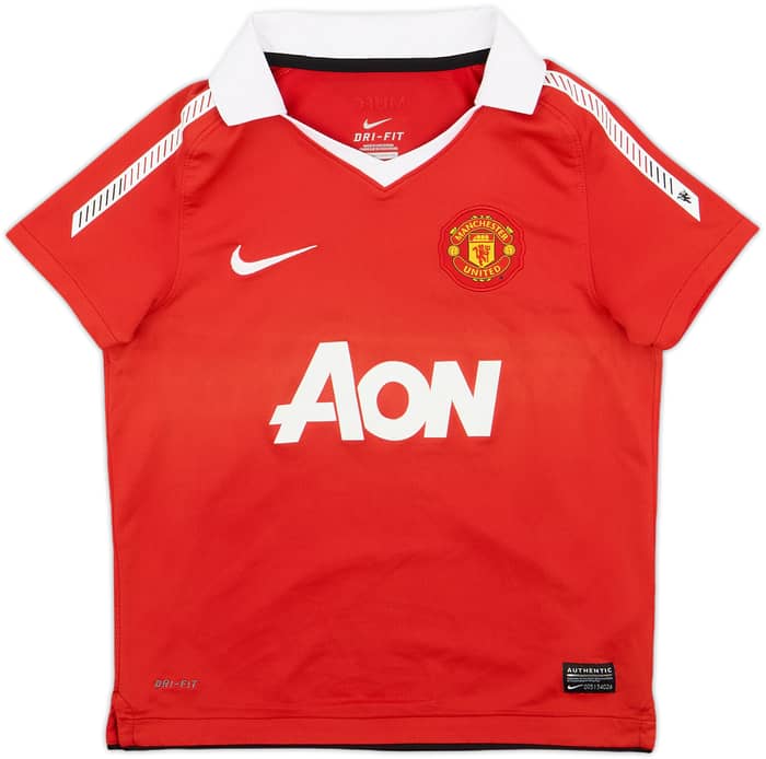 2010-11 Manchester United Home Shirt Rooney #10 - 6/10 - (6-8 Years)