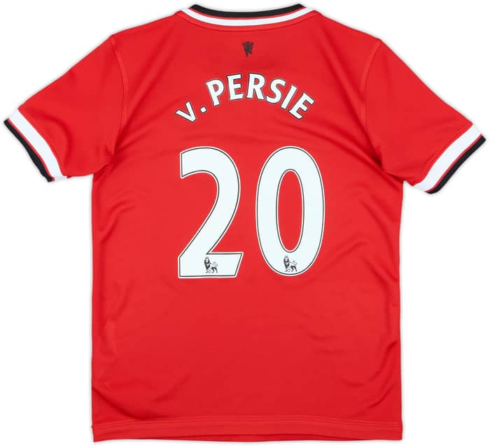 2014-15 Manchester United Home Shirt v.Persie #20 - 9/10 - (S.Boys)